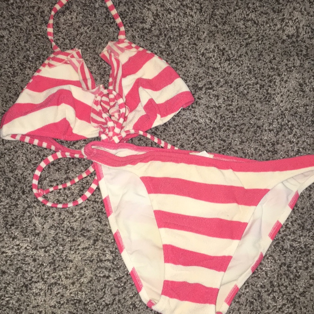 Terry cloth sailor bikini